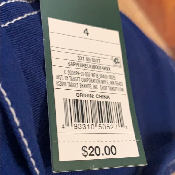 Blue mini skirt with tie - Picture 4 of 5